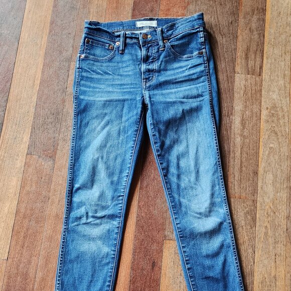 Madewell 9" High-Rise Button Fly Skinny Jeans Size 26 - Picture 2 of 16